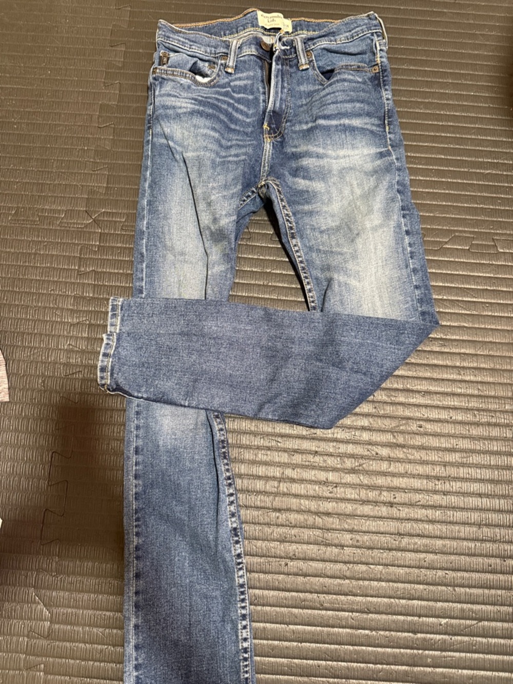 abercrombie kids Slim Light-Mid Blue Skinny Jeans